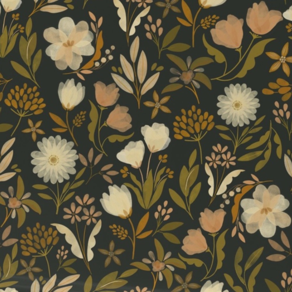 Vintage Garden Vinyl Wallpaper by Vivian Yiwing #1